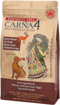 CARNA4 Air Dried Dog Food, Venison Recipe, 2.2 Pound | Pastured New Zealand Venison & Sprouted Seeds, Quick-Baked & Never Extruded, Easy-Chew, No Synthetic Vitamins or Minerals