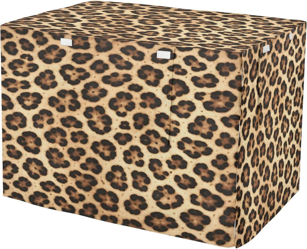 Cheetah Leopard Print Dog Crate Covers Breathable Dog Kennel Cover Windproof Waterproof Privacy Shading Fit for 30IN Wire Dog Cage