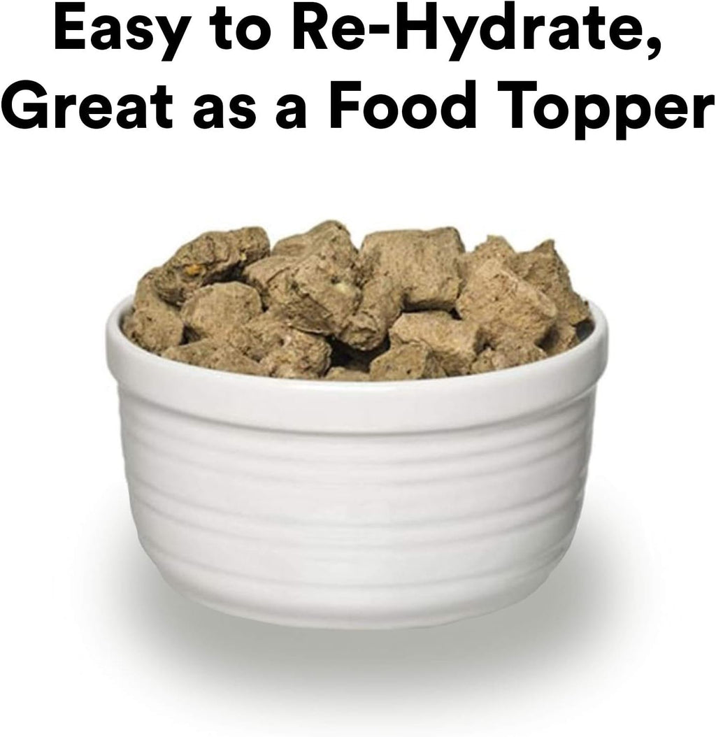 Steve’s Real Food Freeze-Dried Raw Food Diet for Dogs and Cats, 2-Pack, Beef Recipe, 1.25 lbs in each bag, Made in the USA, Pour and Serve Nuggets, Grass Fed & Free Range