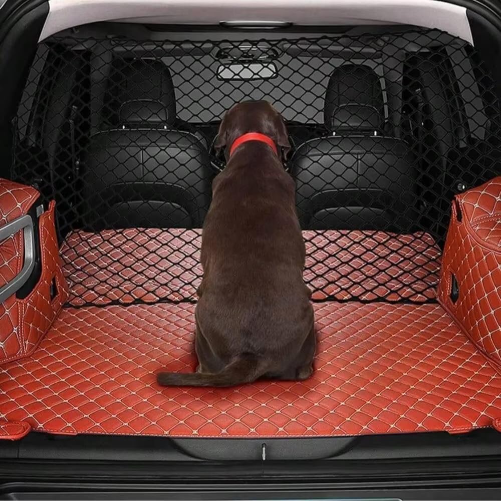 Car Dog Barrier Pet Isolation Net Guard for Jeep Grand Cherokee 2011-2021, Vehicle Backseat Divider Cargo Protector Auto Travel Gate Safety Dog Fence