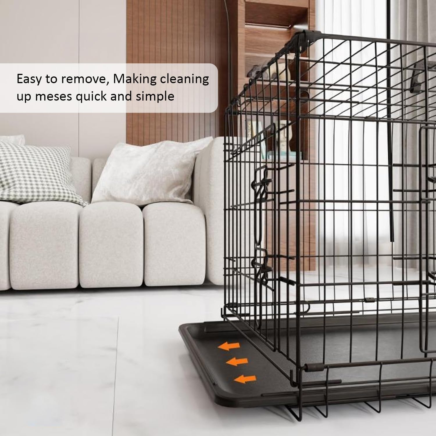 Dog Crate Tray Replacement,30-Inch Reinforced Chew-Resistant Pan,Universal Leak-Proof Tray for Dog Crates & Multi-Purpose Use, Fits Most Standard 30" Wire Crates