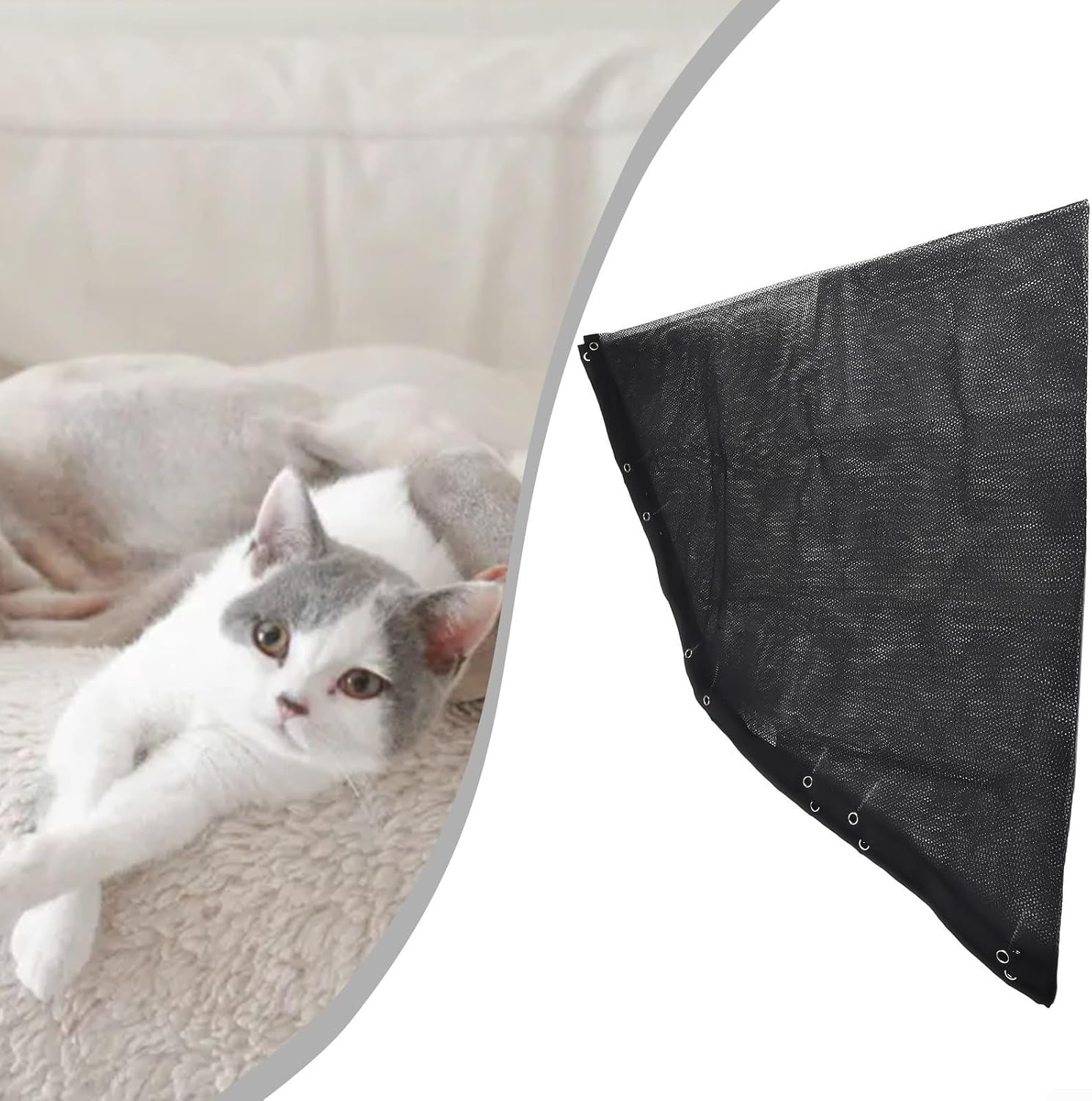 Octagonal Dog Playpen Top Cover for 8 Panel 24" Wide Fence, 210D Oxford Sun Shade & Rain Canopy with Elastic Strap, Washable Mesh Netting for Puppy Enclosure Protection,No Fence(Mesh Cover)