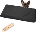 Chew Proof Crate Pad for Small Sized Dog, Indestructible Chew Resistant Dog Crate Mat, Machine Washable & Waterproof Durable Kennel Bed Mat for Teething Puppies, Black (15.35"x21.25")