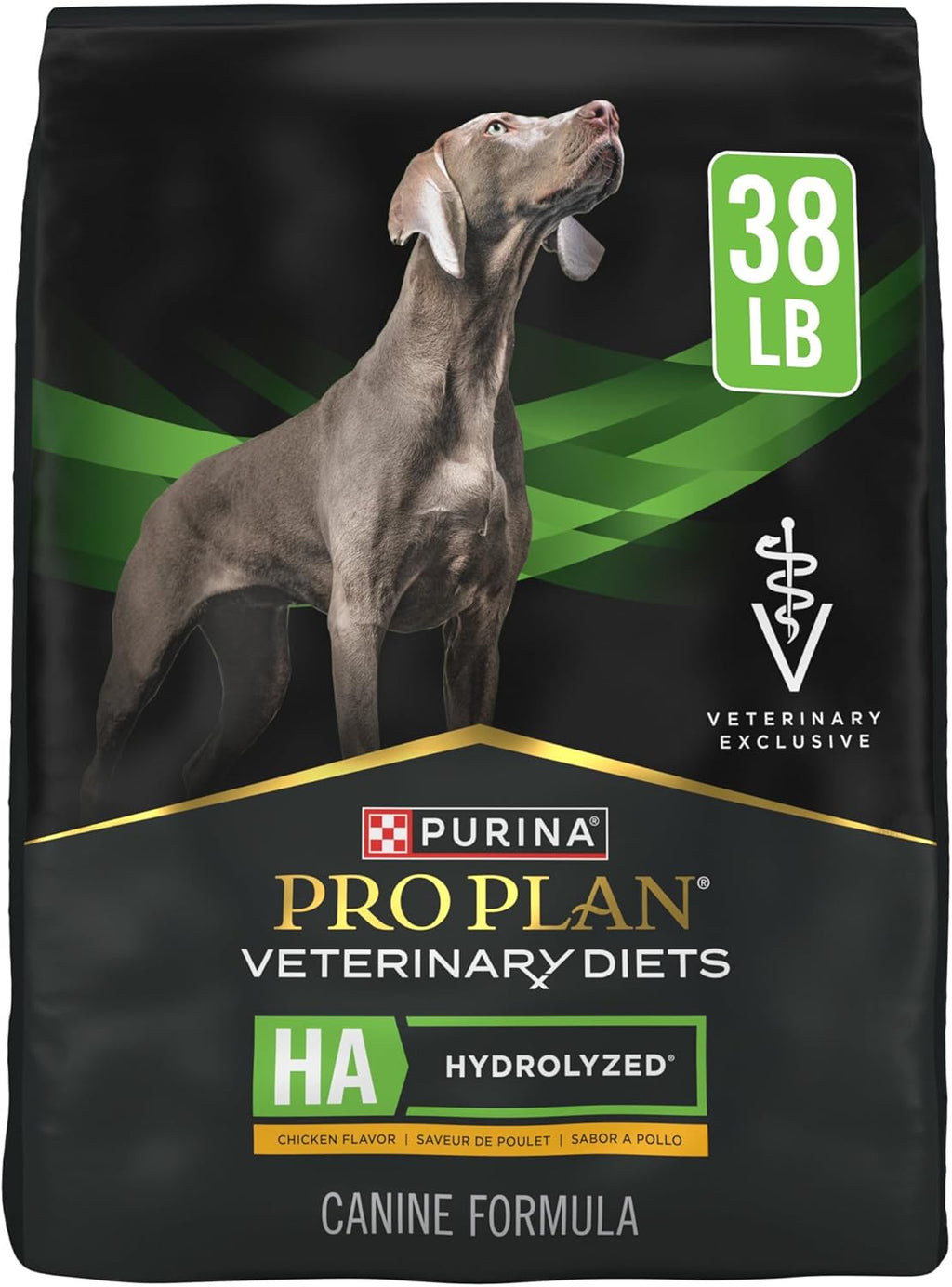 Pro Plan Veterinary Diets Purina HA Hydrolyzed Protein Dog Food Dry Chicken Flavor Formula - 38 lb. Bag