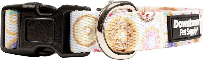 Downtown Pet Supply - Best & Fancy Dog Collar - Lightweight Adjustable with Quick Buckle & D-Ring - Hand Wash Safe - Donut - L - Large