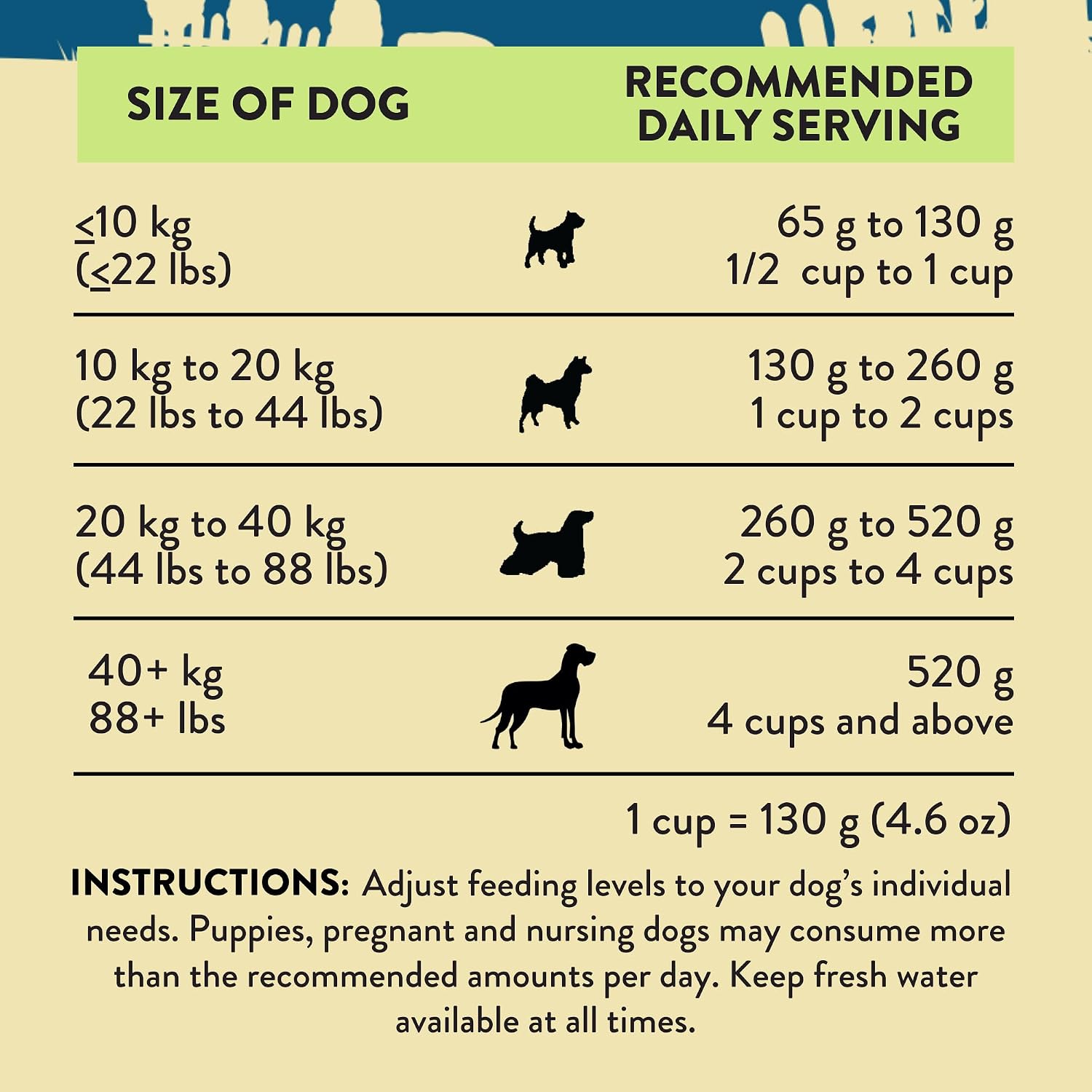 Addiction Steakhouse Beef & Zucchini Air-Dried Grain-Free Dog Food – Complete Meal or Topper with Natural Ingredients for Digestive and Skin & Coat Health, 2lb - 4 Packs
