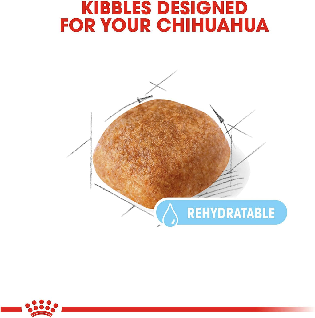 ROYAL CANIN Chihuahua 8+ Adult Dry Dog Food, 2.5 lb Bag | Healthy Aging Support, Heart Health with Taurine & DHA, For Adult Chihuahuas 8+ Years, Rehydratable Kibble