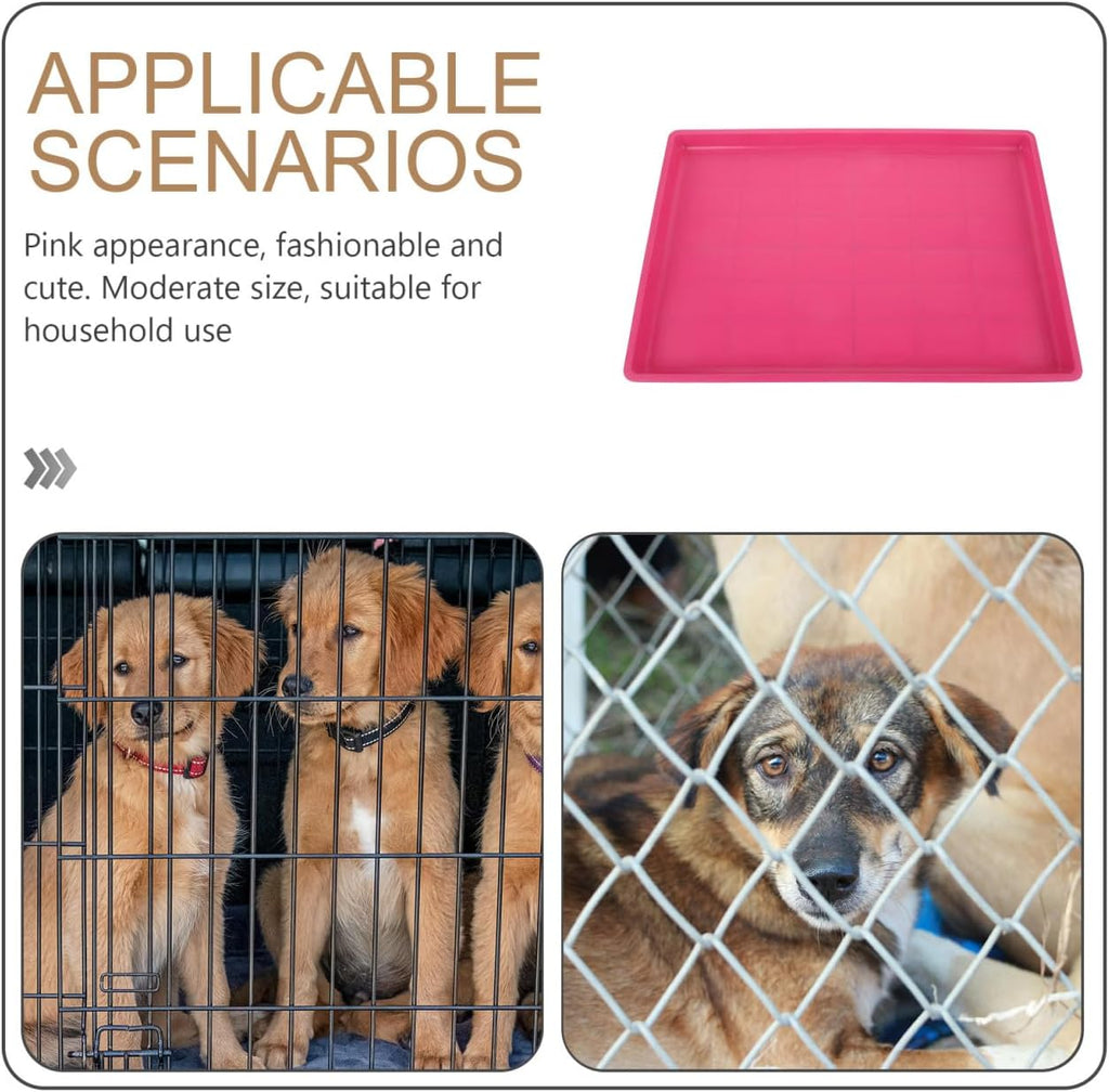 Dog Crate Bottom Tray Pet Cage Bottom Tray 19.29 X 13.18 X 1.18 in Plastic Replacement Pan for Dog Cage Kennel Rabbit and Guinea Pig Easy to Carry Reusable