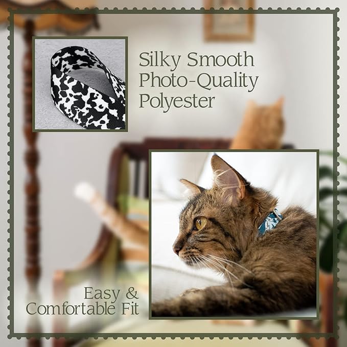 Country Brook Petz - Sky Mandala Cat Collar - Groovy Collection Featuring Far Out Designs