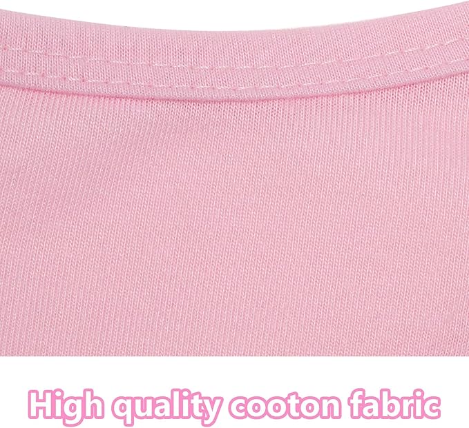 4 Pcs Cat Shirts Solid Color Dog Clothes Summer Sleeveless Pet T Shirts for Small Pet Dogs Cat (Black,Pink,Grey,Rose red, Large)