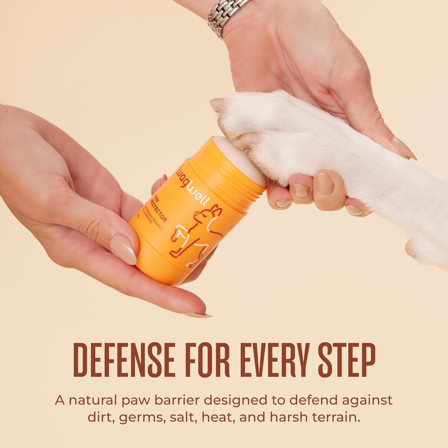 Paw Protector, Lick-Safe Dog Paw & Nose Balm for Hot Pavement | Dog Paw Balm for Hot Pavement & Cold Weather, Hydrates & Protects Paws, Easy to Apply, Vet-Approved & Dermatologist Tested
