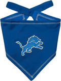 Pets First NFL Detroit Lions TIE Bandana, Large/X-Large. Dog Bandana Scarf Bib for Pet Cat Dog. The Ultimate Game-Day, Party Bandana