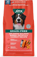 Jinx Grain Free Dry Dog Food - Real Salmon, Sweet Potato & Carrot, 30lb | Premium Kibble for Digestive Support & Healthy Immunity - No Fillers, All Lifestages (Puppy, Adult & Senior), Breeds & Sizes