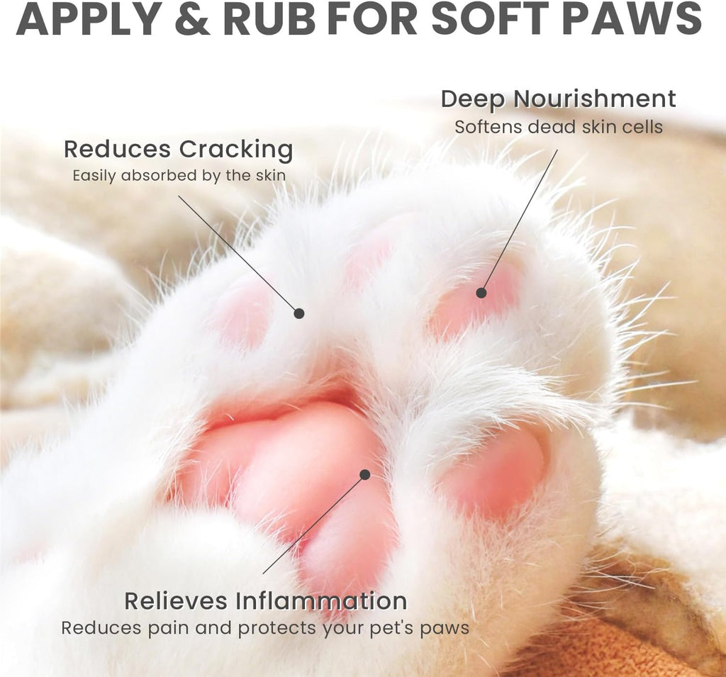 Paw Balm Pad Protector for Dogs – Dog Paw Balm Soother – Heals, Repairs and Moisturizes Dry Noses and Paws – Ideal for Extreme Weather Season Conditions - 2 Oz