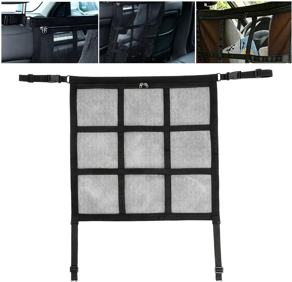 Car Dog Divider Breathable Heavy-Duty Telescopic Adjustable | Dog Vehicle Seat Barrier Net for SUV Sedan Truck Vehicle Backseat Trunk