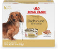 Royal Canin Dachshund Adult Wet Dog Food, 3 oz, 6-Pack | Muscle Support with L-Carnitine, Muscle Tone Support, For Adult Dachshunds 10+ Months, Loaf in Sauce
