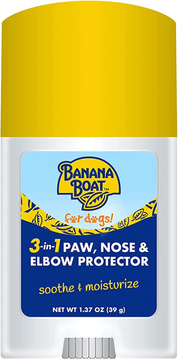Banana Boat Nose, Paw & Elbow 3-in-1 Sun Balm Sun Protector for Dogs, 1.37 oz.