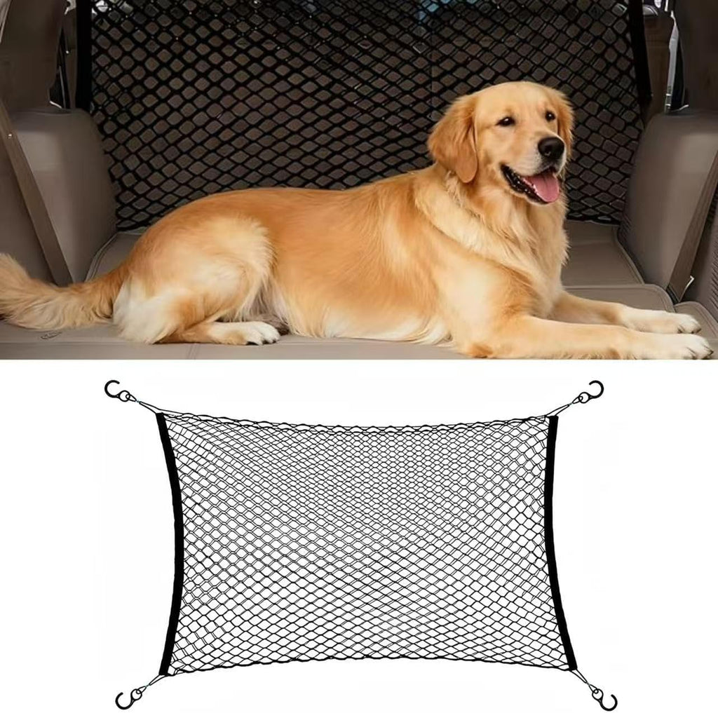 Car Dog Guard for Dodge Ram 2500/3500 2002-2024 2025, Backseat Mesh Dog Car Divider Net, with Hook, Layer Thickened Durable Nylon