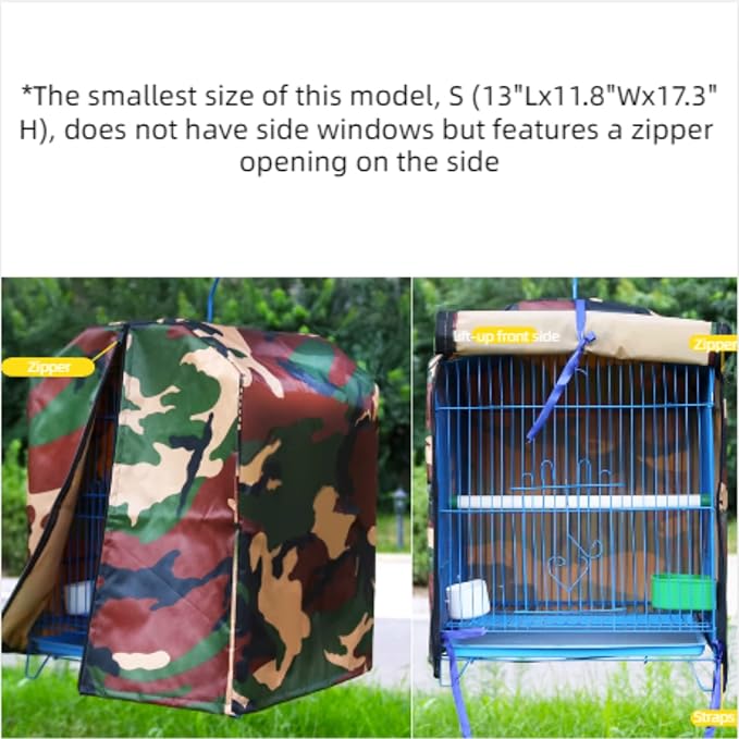 MANON ROSA Bird Cage Cover - Lightproof Birdcage Covers Nighttime- Ideal for Parrots Cockatiels Parakeets Cockatoos Lovebirds Finches Budgerigars Conure (XXL(23.6" Lx15.7 Wx15.7 H),Purple)