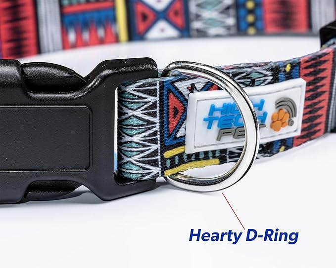 MS-5 Automatic Pet Door Collar, Genuine High Tech Pet Brand Dog Collar for Power Pet Doors - Deluxe Strap (Tribal, Medium) - DC-TBL-MS5-M