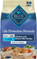 Blue Buffalo Life Protection Formula Healthy Weight Large Dog Food, 34 lb | Real Chicken #1 Ingredient, Promotes Lean Muscles & Weight Control in Large Breed Dogs, Antioxidant-Rich LifeSource Bits