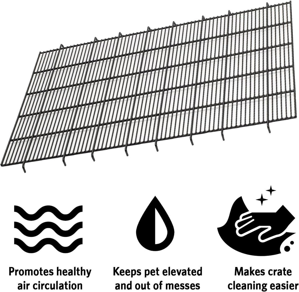 MidWest Homes for Pets Floor Grid for Dog Crate | Elevated Floor Grid Fits Midwest Folding Metal Dog Crate Models 1542U, 1542DDU, 1642U, 1642DDU, 742UP, 442, 442DD
