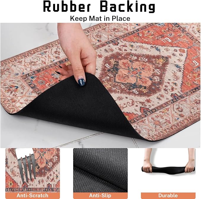 Absorbent Pet Dog Bowl Mat for Food and Water, Pet Cat Food Feeding Mat with Non Slip Rubber Backing, Dog Food Mats for Floors Waterproof, 16"x24"