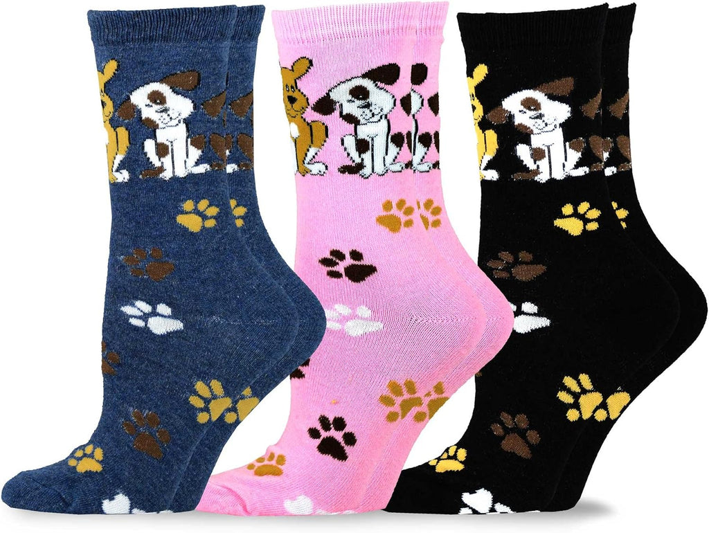 Teehee Funny Cat and Dog Lover Socks - Music Novelty Crew, Knee High, Lowcut, Ankle Multipair for Women and Men