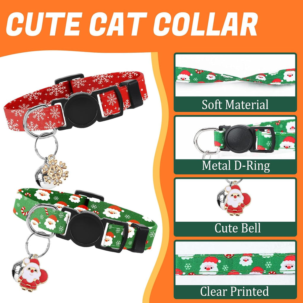 18 Pcs Holiday Cat Collars Halloween Cat Collars Breakaway with Bell | Adjustable Kitten Collar with Plastic Buckle for Holiday Pet Cat Costume,Multicolor