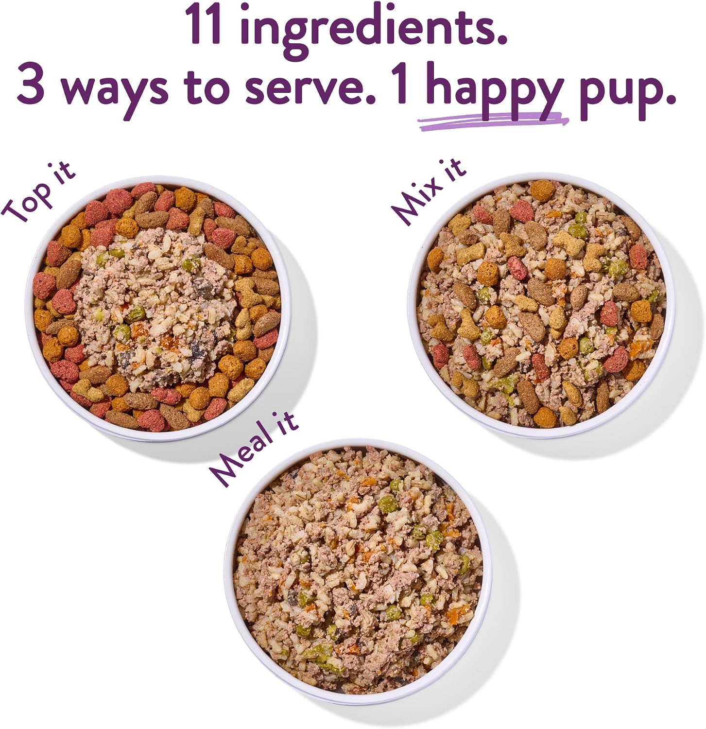 Portland Pet Food Company Fresh, Human Grade Dog Food Topper & Meal 8 Pack | Shelf-Stable 9 oz Pouch, Lamb & Rice Limited-Ingredient, Healthy Wet Dog Food & Meal Mix In, All Life Stages, USA Sourced