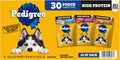 Pedigree High Protein Wet Dog Food Pouches, Variety Pack, 3.5 oz, 30 Count | 35% more protein than Choice Cuts in Gravy, real beef/chicken/turkey, steam cooked, 100% complete & balanced