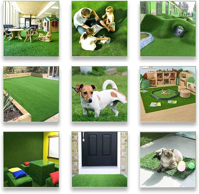 ALTRUISTIC Artificial Grass 6FTX40FT(240 Square Feet), Realistic Fake Grass Deluxe Turf Synthetic Thick Lawn Pet Turf, 1 3/8” Height, Outdoor Decor, Customized