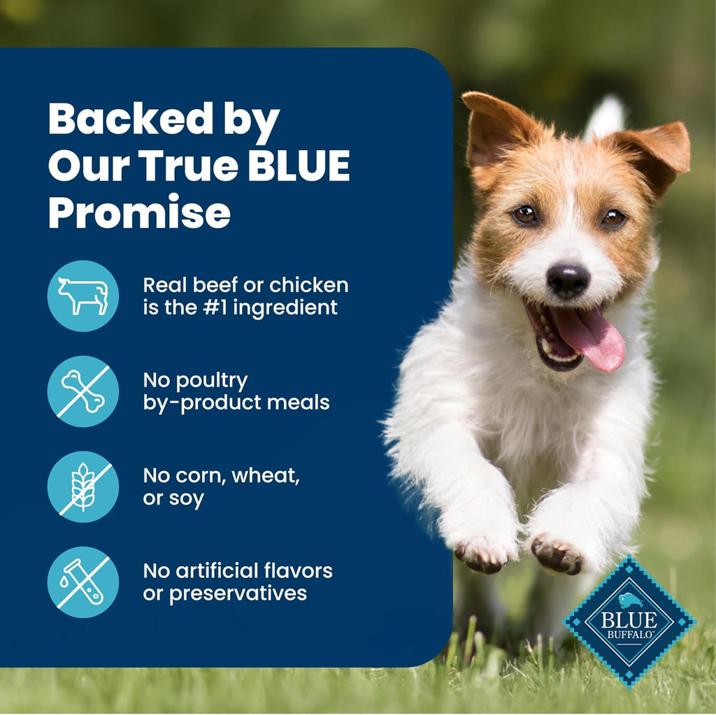 Blue Buffalo Delectables Variety Pack Dog Food Topper, 3 oz, 12 ct | Grain-Free, Chicken & Beef Recipes, Real Meat Cuts in Gravy, Single-Serve Pouches
