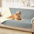 hyha Waterproof Dog Blanket, Soft Dog Bed Cover Pet Blankets, Waterproof Sofa Couch Cover for Dogs Washable, Reversible Pet Couch Covers for Sofa Furniture (52x82 Inch, Grey/Beige)