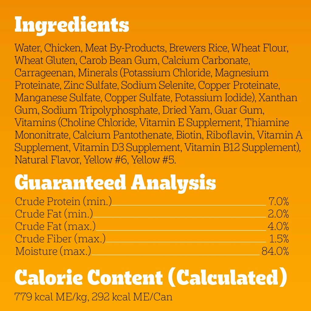 Pedigree Chopped Weight Management Wet Dog Food, Chicken, 13.2oz, 12 Count | Real chicken #1 ingredient, low fat, 100% complete & balanced, made in USA, use as topper or serve alone, low fat