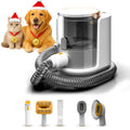Grooming Vacuum& Dogs Grooming Kit, 5 in 1 Pet Grooming Vacuum with Pets Clipper Nail Grinder, 1.5L Dust Cup Dog Brush Vacuum Pets Grooming Tools for Shedding Pet Hair