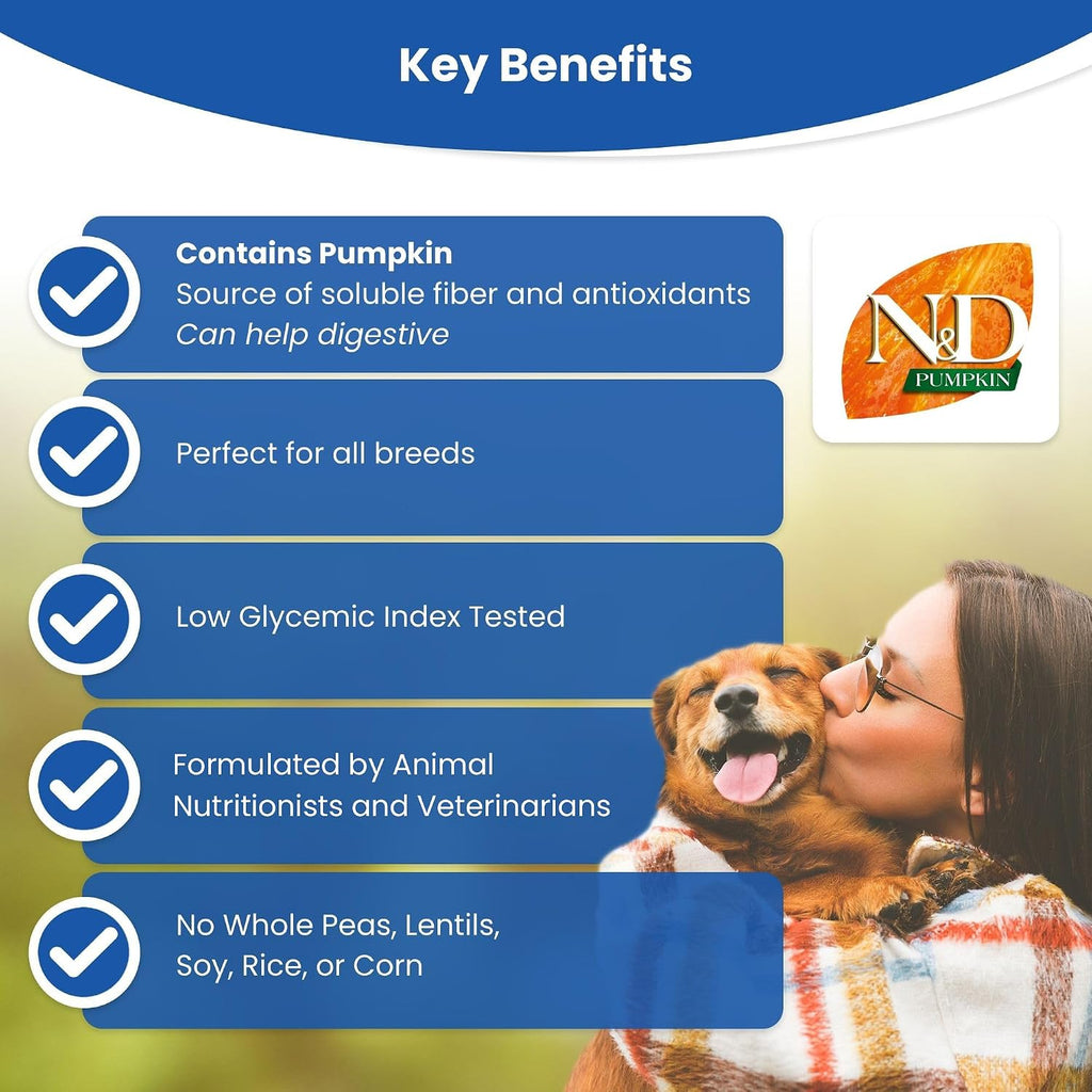 Pumpkin Chicken & Pomegranate Grain Free Mini Breed Dry Puppy Food by Farmina