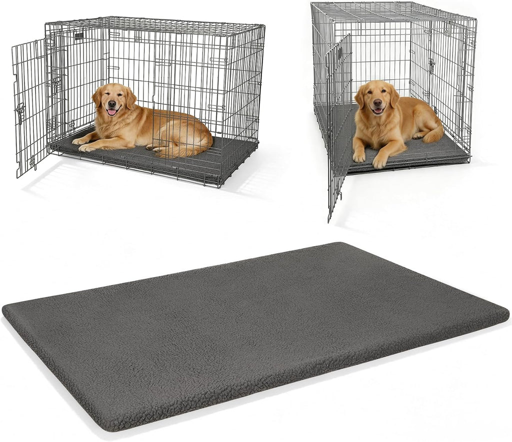 Explore Land Dog Crate Pan Cover with Softer Fluffy Top for 42 inch Pet Cage | Machine Washable, Enclosure Cover for 42"Crate