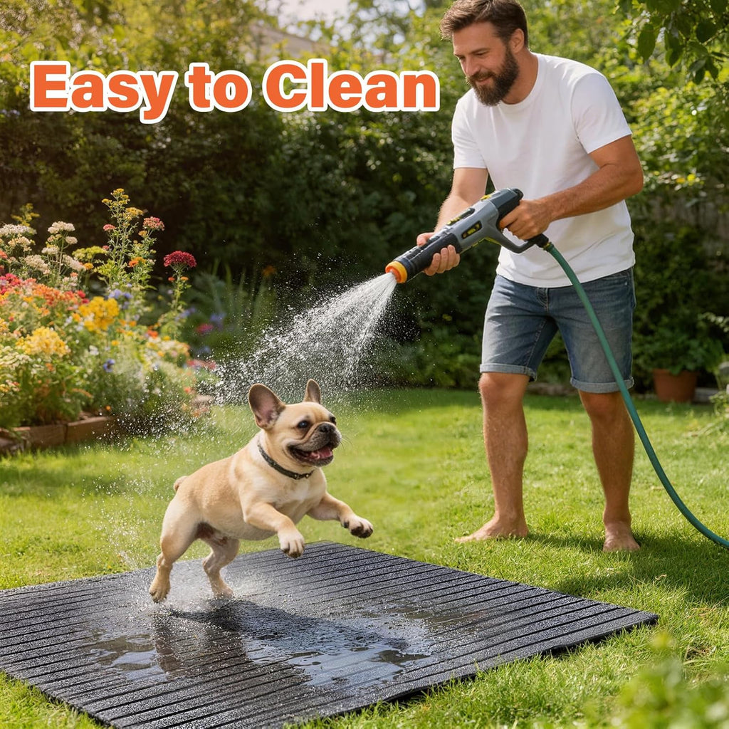 46" X 60" Mat for Under Dog Crate，Pad Dog Crate Mat Liner Floor Protector Washable Absorb Non-Slip Waterproof for Kennel Training, Protects Floors Easy Clean Cuttable