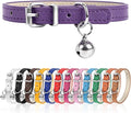 S Dog Collar for Small Dogs Adjustable Dog Collars Cat Collar for Small Medium Large Dogs 3/8 inch Width (Purple, S)