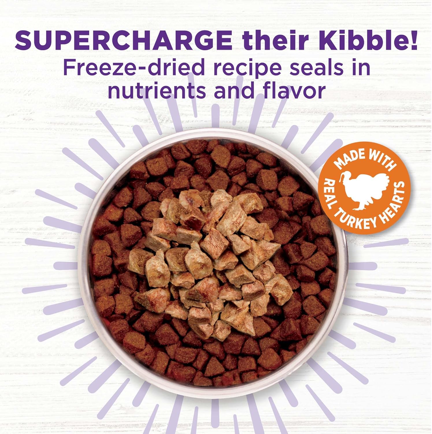 Wellness Bowl Boosters Bare Freeze Dried Turkey Dog Food Topper for Small, Medium, and Large Breeds, Grain Free, Natural, 4 oz Bag