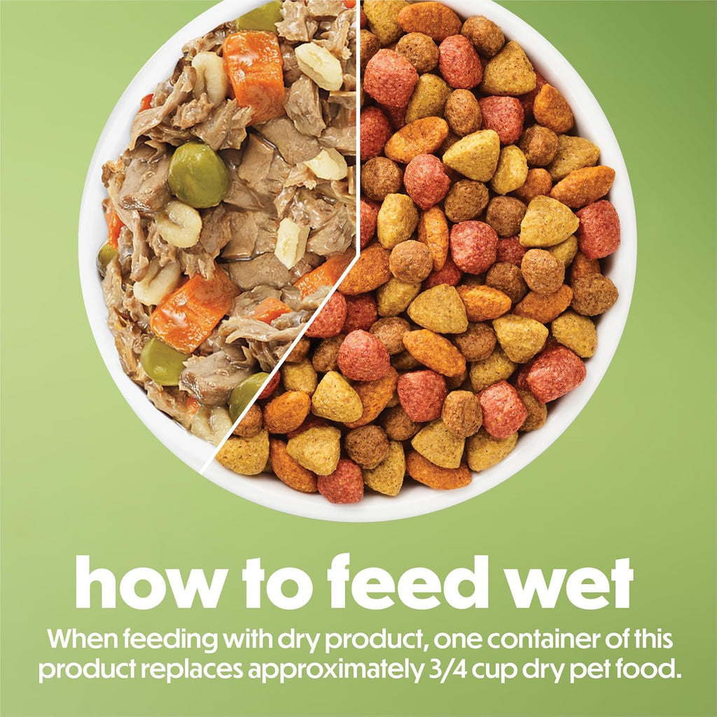 Purina Beneful Freshly Prepared Blends Variety Wet Dog Food, (12) 10 oz Tub | Variety pack of beef, chicken and lamb, serve as high protein dog food in gravy or meal topper, resealable tubs