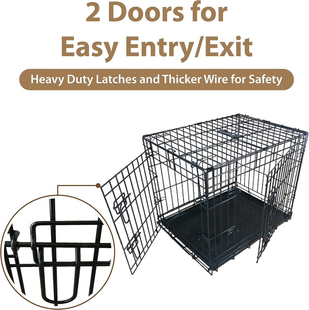 Ellie-Bo Black Standard Small 24 inch Dog Cage