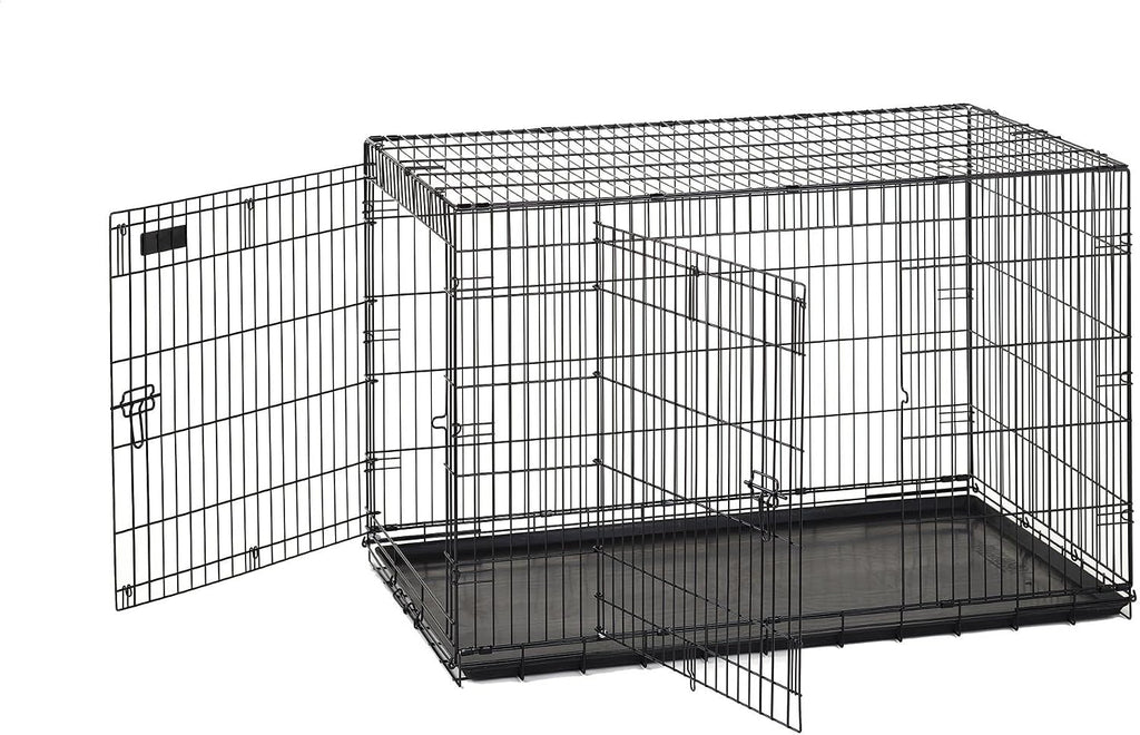 Precision Pet Products Two Door Great Crate Wire Dog Crate, 48 Inch, For Pets 90-125 lbs, With 5-Point Locking System