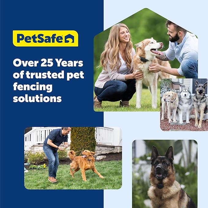 PetSafe Wireless Pet Containment System - Original Wireless Electric Fence for Dogs - Covers Up to 1/2 Acre - for Pets 8lb+