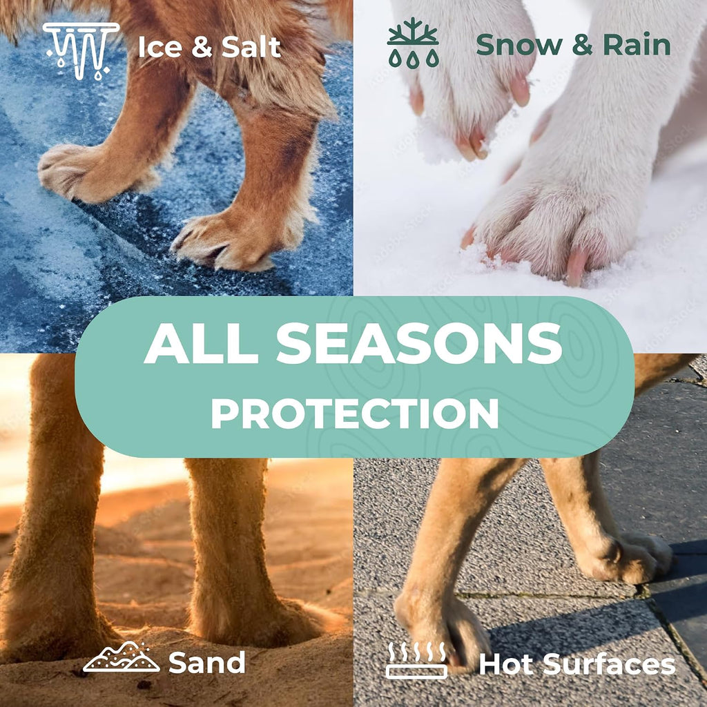 PAW Balm | Dog Paw Protector from Hot Pavement, Dirt, Salt, Ice and Snow | Soother and Moisturizer for Cracked Dog Paw Pads | Natural Wax Based, Lick Safe 3 oz