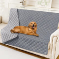 Smiry Waterproof Dog Bed Cover Blanket, Soft Reversible Pet Blanket, Washable Leakproof Cats Dogs Couch Cover for Sofa, Couch, Furniture (52x82 Inch, Grey/Light Grey)