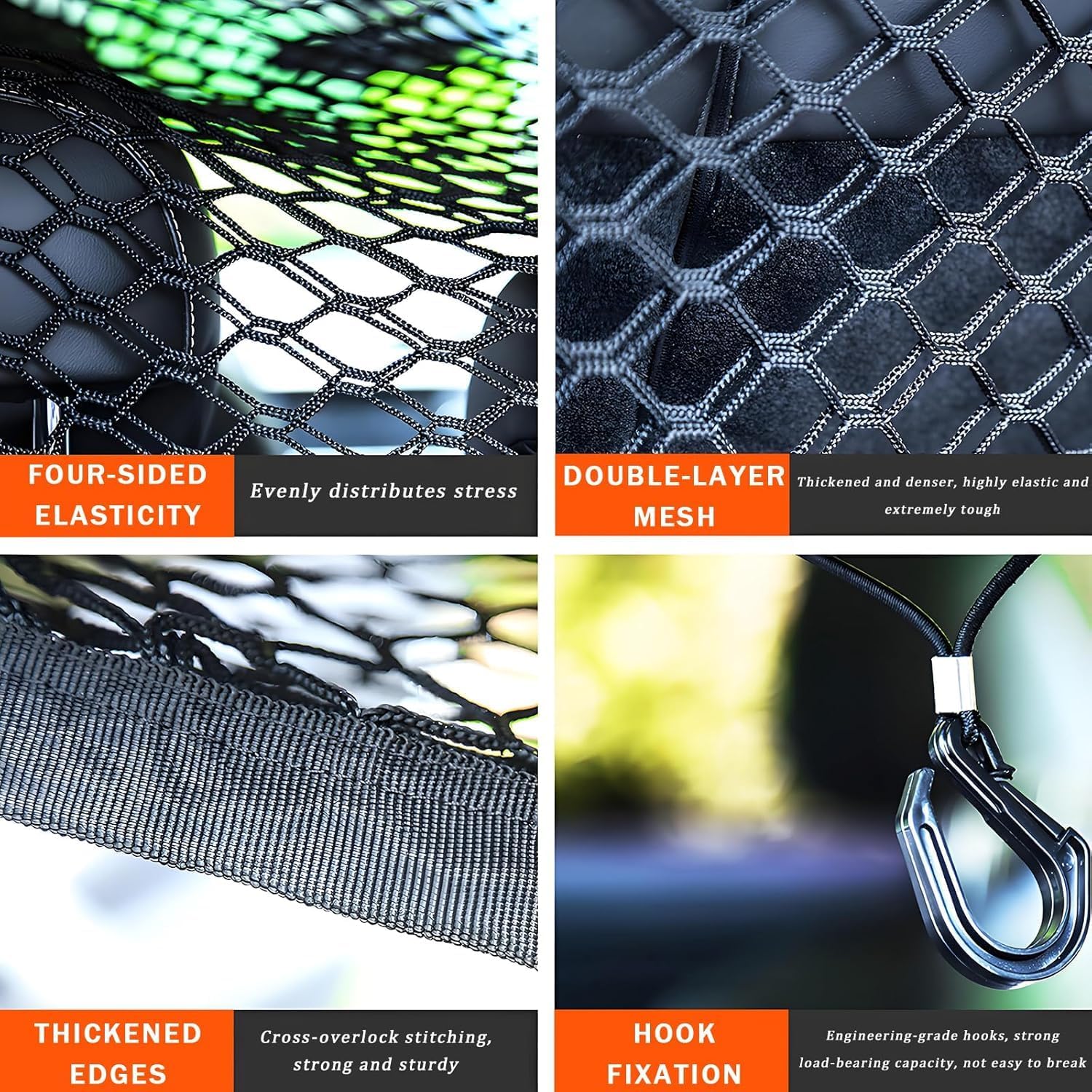 Car Dog Barrier for Chrysler Pacifica 2017-2025 | Dog Car Barrier Vehicle, Drill-Free Install Abrasion-Resistant Mesh to Block Front Seats, Vehicle Safety Partition