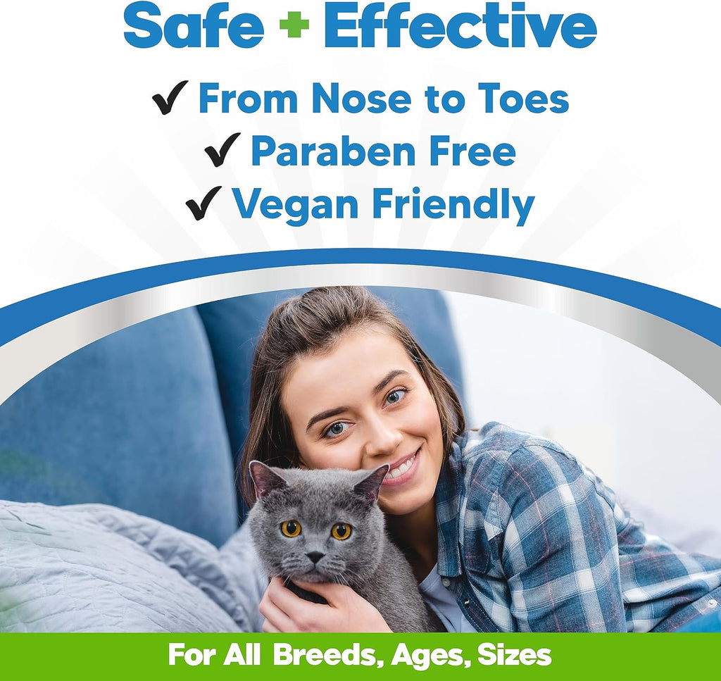 Lick Safe Cat Paw Balm for Dry Cracked Paws, Natural, 1 Oz Balm Stick | Paw Butter for Cats, Paw Wax, Nose Balm, Made in USA, Coconut Oil & Shea Butter, Soothes and Moisturizes, All Breeds and Ages