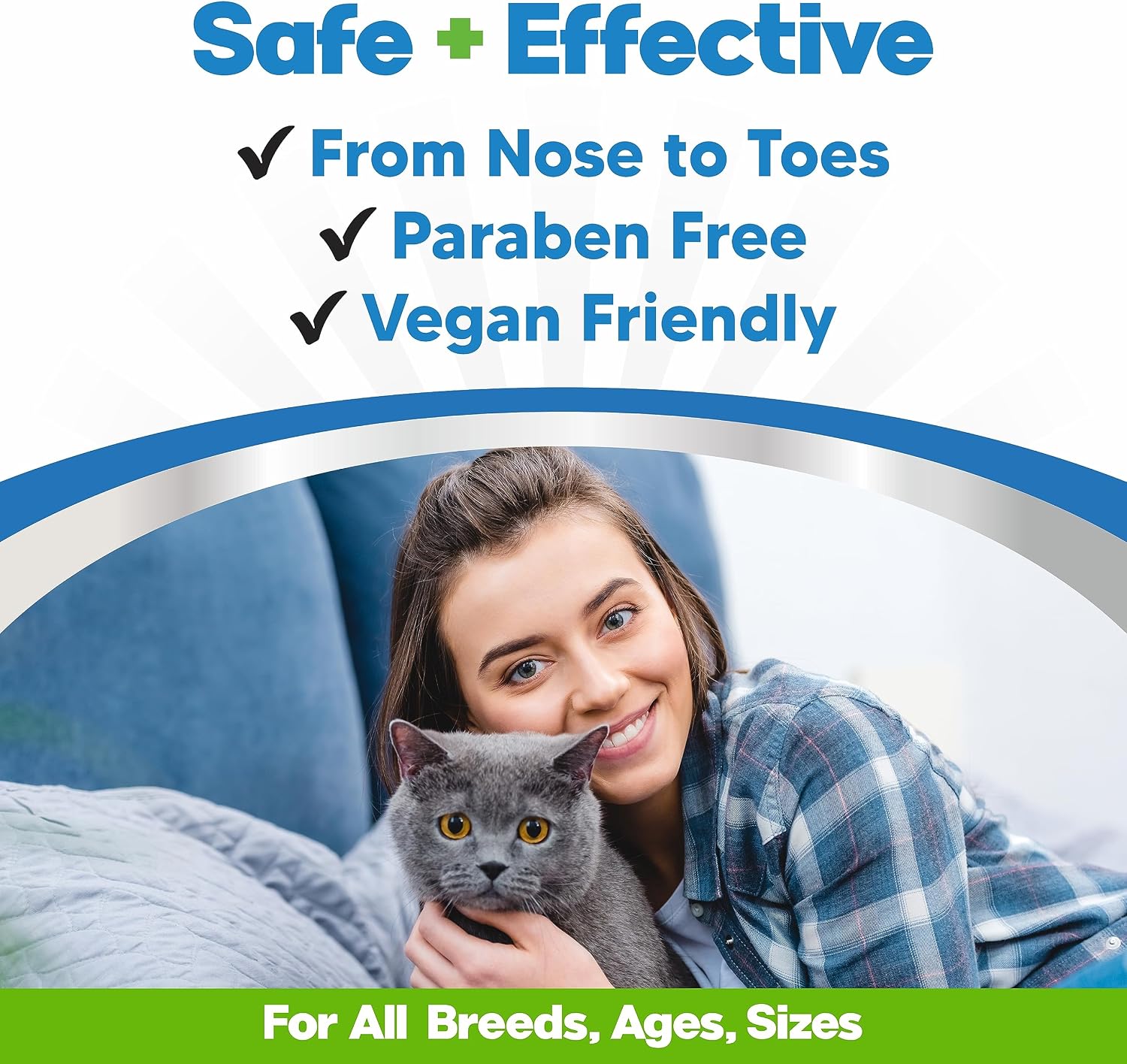 Lick Safe Cat Paw Balm for Dry Cracked Paws, Natural, 1 Oz Balm Stick | Paw Butter for Cats, Paw Wax, Nose Balm, Made in USA, Coconut Oil & Shea Butter, Soothes and Moisturizes, All Breeds and Ages